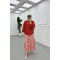 Sare Fashion Balloon Sleeve Shirt Red