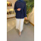 Sare Fashion Balloon Sleeve Pleated Dress Navy Blue