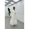 Sare Fashion Balloon Sleeve Tulle Dress White
