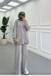 Sare Fashion Basic Oysh Sweatshirt Gri