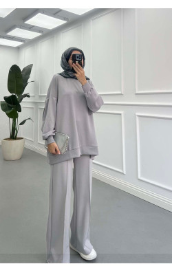 Sare Fashion Basic Oysh Sweatshirt Gri