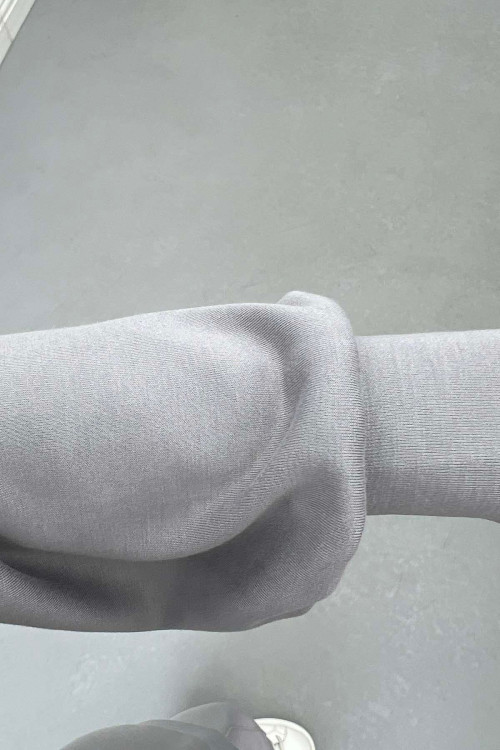 Sare Fashion Basic Oysh Sweatshirt Gri