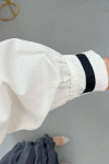 Sare Fashion Baby Collar Shirt White