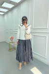 Sare Fashion Baby Collar Shirt White