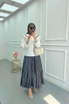 Sare Fashion Baby Collar Shirt White