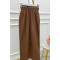 Sare Fashion Waist Detailed Trousers Brown