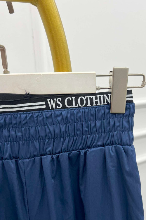 Sare Fashion Waist Detailed Trousers Navy Blue