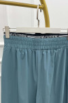 Sare Fashion Waist Detailed Trousers Petrol Blue