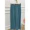 Sare Fashion Waist Detailed Trousers Petrol Blue