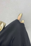 Sare Fashion Elastic Waist Aerobin Skirt Black