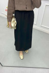 Sare Fashion Elastic Waist Aerobin Skirt Black