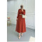 Sare Fashion Elastic Waist Belted Cutout Dress Tile