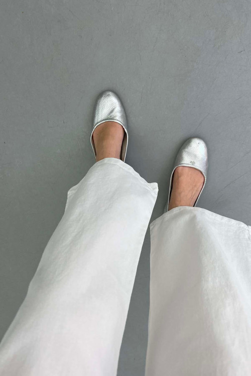 Sare Fashion Elastic Waist Jeans White
