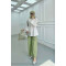 Sare Fashion Elastic Waist Jeans Khaki