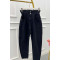 Sare Fashion Elastic Waist Jeans Black