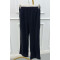Sare Fashion Elastic Waist Glittery Trousers Black