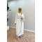 Sare Fashion Self-Tied Scuba Dress White