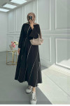 Sare Fashion Oysh Belted Dress in Black
