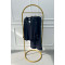 Piped Trouser Suit Navy Blue