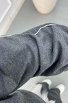 Sare Fashion Piping Sports Zippered Suit Dark-Gray Sare Fashion Piping Sports Zippered Suit Dark-Gray