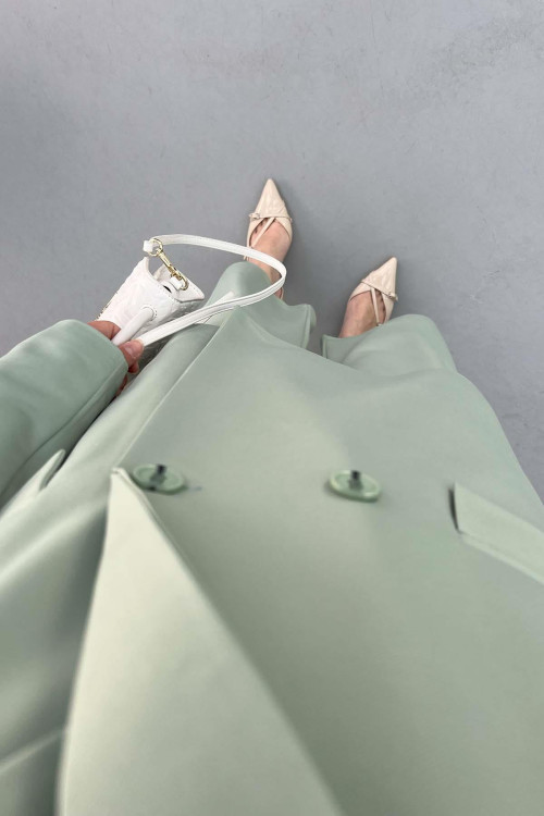 Blazer Jacket Set Aqua Green