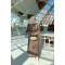 Sare Fashion Brooch Detailed Belted Dress Brown