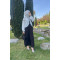 Sare Fashion Brooch Kimono Set Black