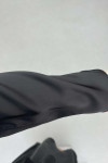 Sare Fashion Brooch Satin Suit Black