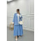 Plus Size Double Jacket Light Blue