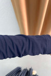 Gathered Detailed Blouse Navy Blue
