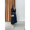 Gathered Detailed Blouse Navy Blue