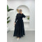 Gathered Detail Dress Black