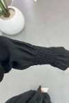 Gathered Detail Dress Black