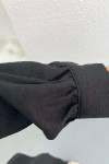 Gathered Pocket Stone Suit Black
