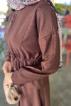 Sare Fashion Pleated Skirt Set Plum