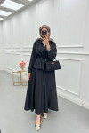 Sare Fashion Pleated Skirt Set Black
