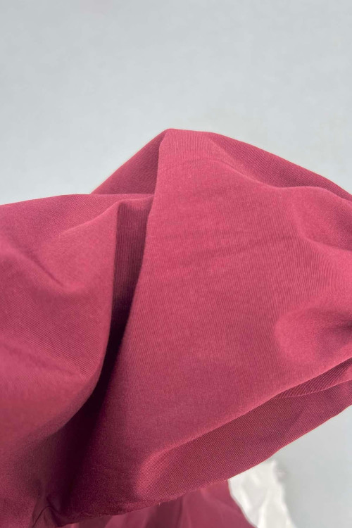Sare Fashion Pleated Shirt Claret Red