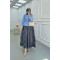 Sare Fashion Gathered Shirt Blue