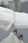 Gathered Belt Detailed Suit Beige
