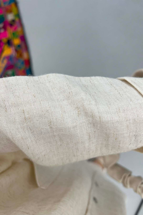 Linen Suit with Jacket Stone
