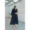 Sare Fashion Jacket and Single Button Skirt Suit Black