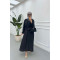 Sare Fashion Pocket Detailed Pleated Skirt Set Black