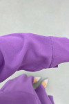 Sare Fashion Pocket Detailed Skirt Suit Lilac