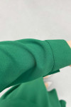 Sare Fashion Pocket Detailed Skirt Suit Green