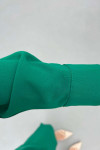 Sare Fashion Pocket Detailed Front Tie Two Piece Suit Benetton Green