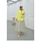 Sare Fashion Tencel Shirt with Pocket Detail Yellow