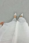 Pocket and Collar Stoned Shirt White
