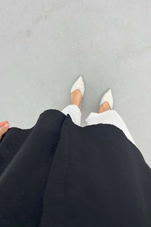 Pocket and Collar Stoned Shirt Black