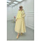 Sare Fashion Pocket Elastic Waist Pop Skirt Yellow