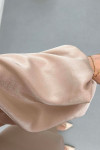 Sare Fashion Flower Brooch Jacquard Trouser Suit Beige